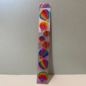 Vintage 1983 Toots Cardesign Metallic Hot Air Balloons Sticker Strip